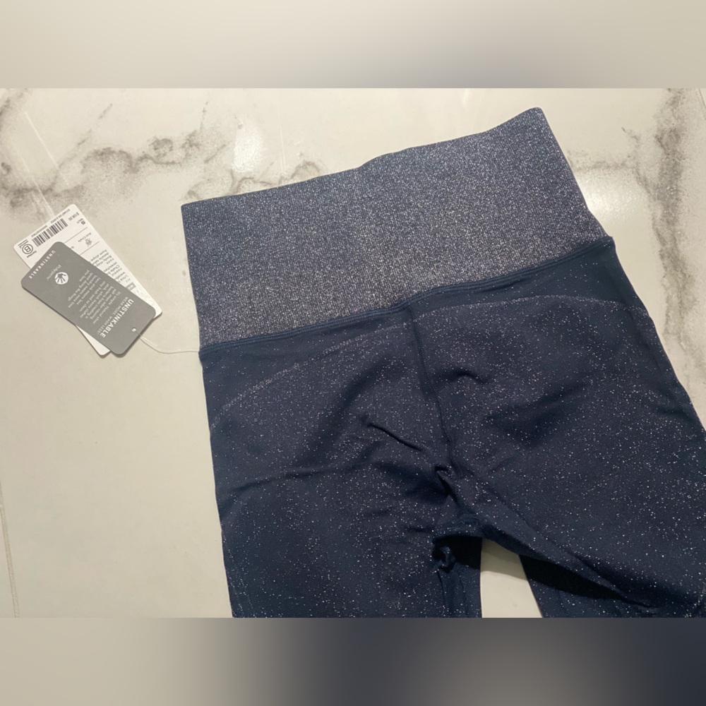 Athleta Navy twilight sparkle navy  Leggings size S - Picture 6 of 8